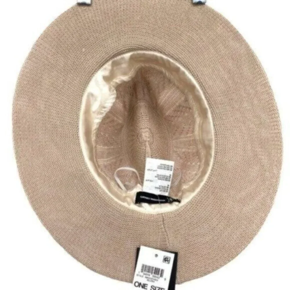 INC International Concepts Chevron Knit Panama Fedora Hat